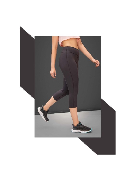 Technosport W127 Capri Womens Gym Tights (City Grey)