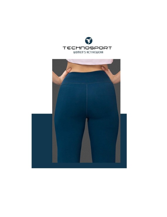 Technosport W127 Capri Womens Gym Tights (Indigo)