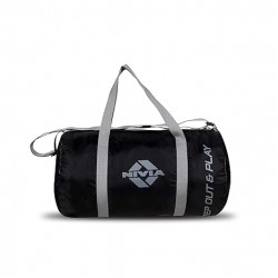 Nivia Enfold-01 Round Gym Bags (Black)