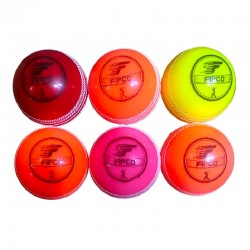 Fipco I10 Synthetic Cricket Soft Balls (Multi Color) 