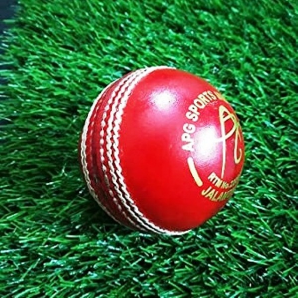 Apg Kuldip Diamond  Cricket Leather Balls (Red)   @ lowest price online - Chendla Sports