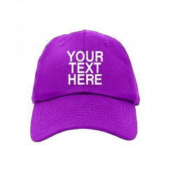 Customized Sports Cap with your text and logo (Purple)