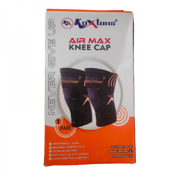 Koxton Air Max Knee Cap (Black) Free Shipping and COD available across India.