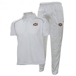 SS Magnum Half Sleeve Cricket T-Shirt and Track Pant Combo (Off White) 