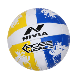 Nivia Kross World Synthetic Volleyball Ball (Multi Color)- Size 4 