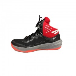 Sega Wave Hi-Top Basketball Shoes (Black Red) 