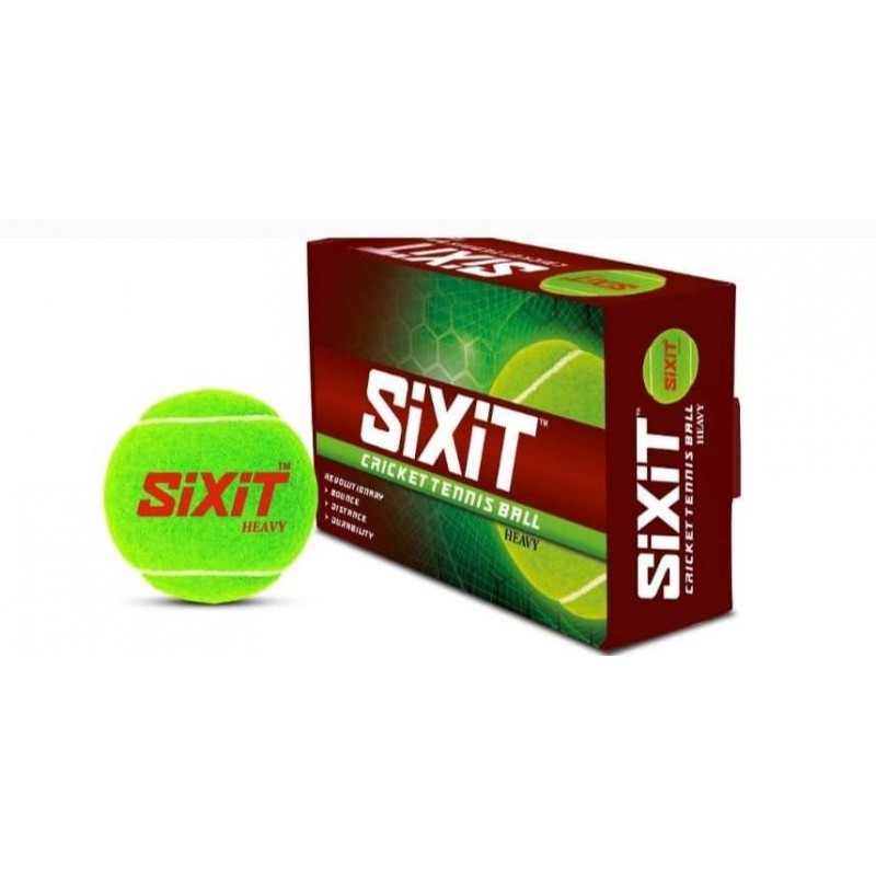 HEAVY SIXIT TENNIS CRICKET BALLS PACK OF 6 