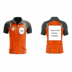 Customized Front And Back Sublimation Cricket T-Shirt (Multi Color) 