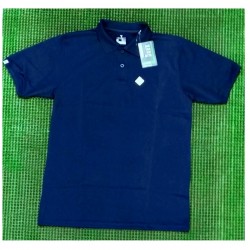 Technosport Polo Neck Drifit Half Sleeve Mens T-Shirt (Navy Blue) 