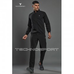 Technosport Pm86 Men'S Woven Hi-Neck Sports Jacket (Black) 