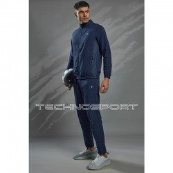 Technosport Pm86 Men'S Woven Hi-Neck Sports Jacket (Navy Blue) 