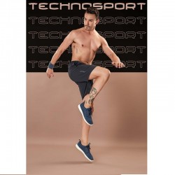 Technosport Or76 Woven Fit Stretch Mens Shorts (Carbon Grey)