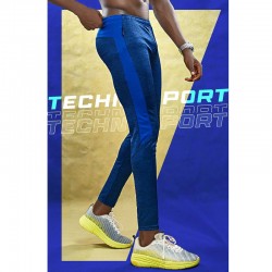 Technosport Or19 Melange Slim Fit Mens Track Pants (Navy Blue)