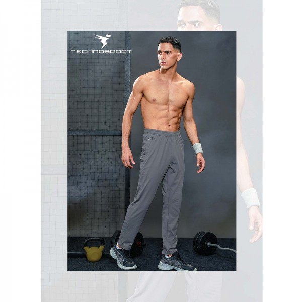 Van Heusen Solid Men Cotton Grey Track Pants Joggers – Stilento
