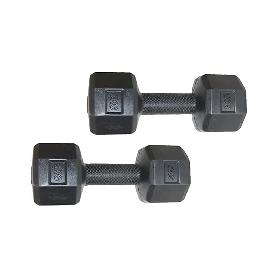 Koxtons Vinyl Gym Dumbbells (3 Kg Pair)