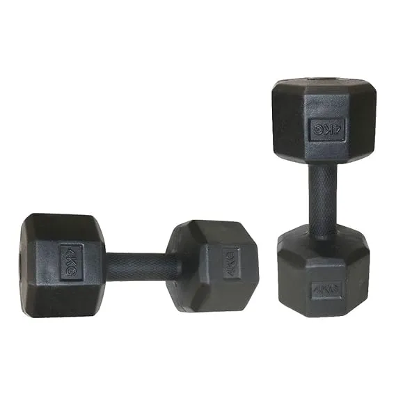Koxtons Vinyl Gym Dumbbells (4 kg Pair)