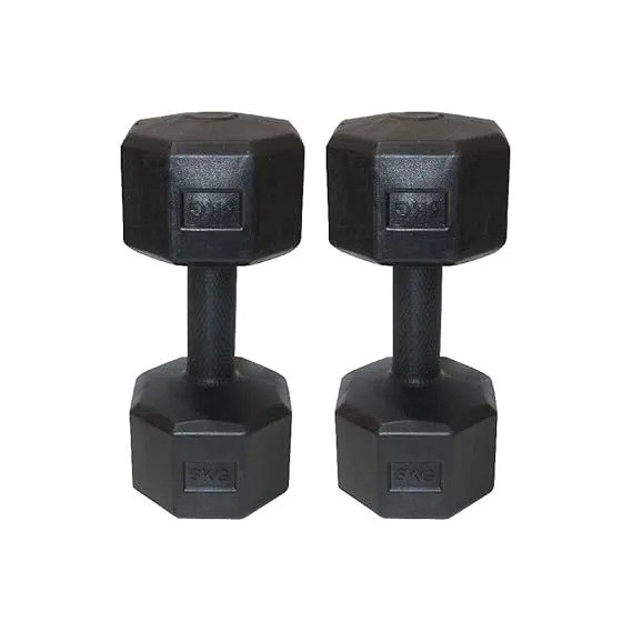 Koxtons Vinyl Gym Dumbbells (5 Kg Pair)