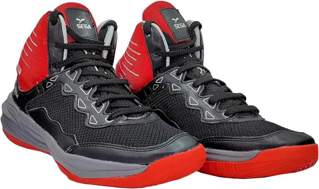 Sega Dunk Basketball Shoes (Black Red)