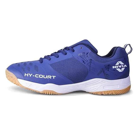NIVIA HYCOURT BADMINTON SHOES (NAVY BLUE) (Shoe 09-UK KID (18.5CM))