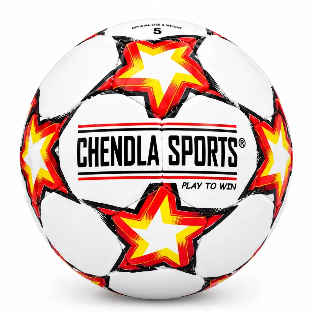 Chendla Sparkling Star Football Balls (Size 5)