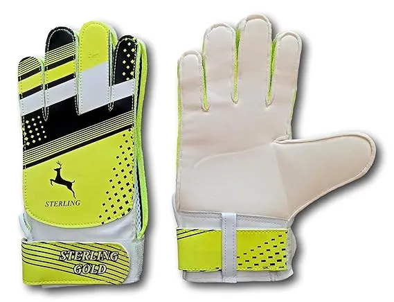 Sterling DLX Gold Football Goalkeeper Gloves (S)