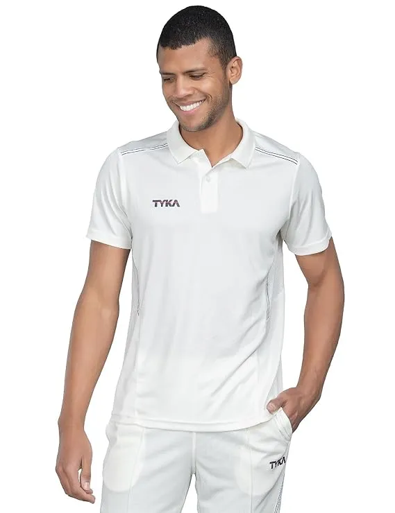 Tyka Apex Cricket T-Shirt (Off White) (S)