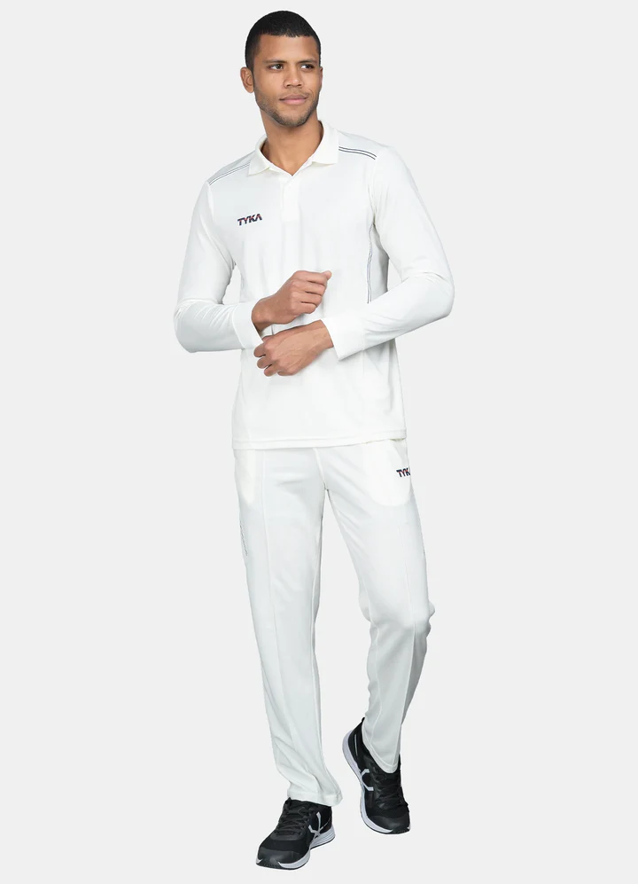 TYKA PRIMA CRICKET SHIRT PANT SET (OFF WHITE) (S)