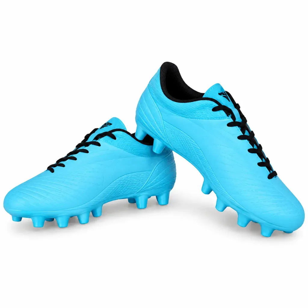 Nivia Airstrike Football Shoes (Sky Blue) (UK-01 Kids)